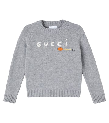 x Euan Roberts logo wool sweater | Gucci Kids