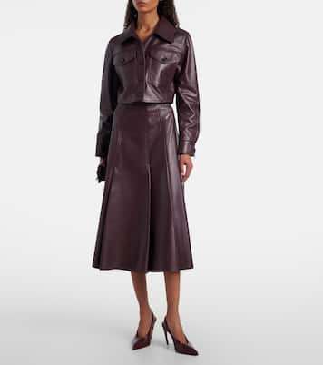 Kensie high-rise leather midi skirt | Emilia Wickstead
