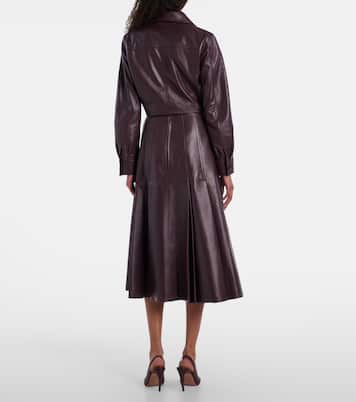 Kensie high-rise leather midi skirt | Emilia Wickstead