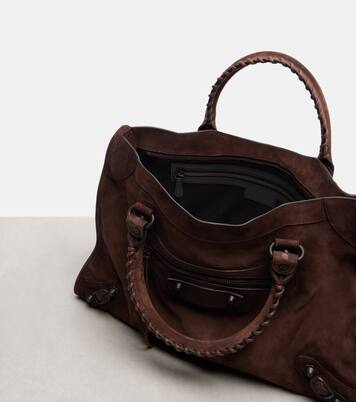Le City 미디엄 스웨이드 토트 백 | Balenciaga