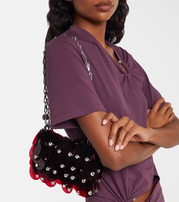 Sparkle Nano embellished shoulder bag | Rabanne