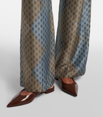 Slingback-Ballerinas aus Lackleder | Gianvito Rossi