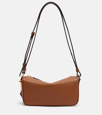 Half Horsebit Small leather shoulder bag | Gucci