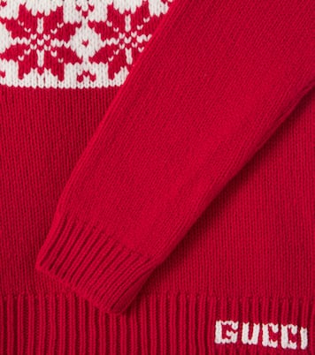 Fair Isle wool sweater | Gucci Kids