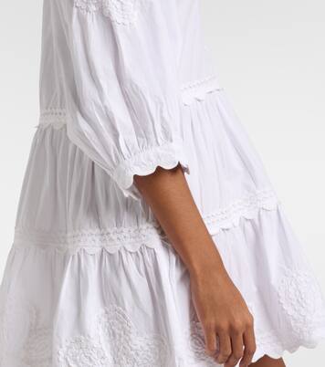 Embroidered cotton poplin minidress | Juliet Dunn