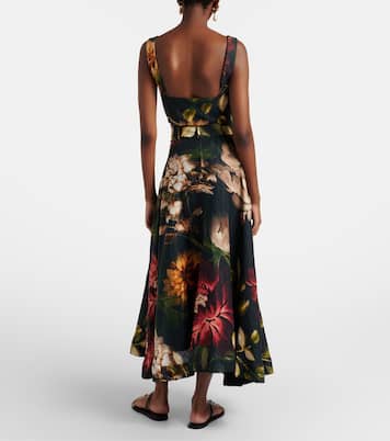 Floral linen maxi skirt | Agua by Agua Bendita