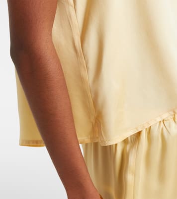 Sofia silk charmeuse tank top | Asceno