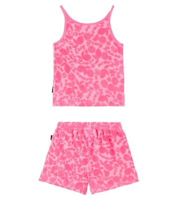 Set de top y shorts de rizo en mezcla de algodón | Molo