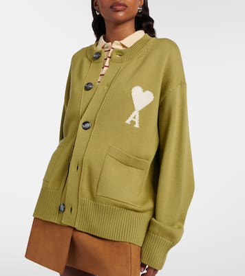 Ami de Cœur wool and cotton cardigan | Ami Paris