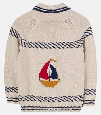 Cárdigan de algodón en intarsia | Pepa London