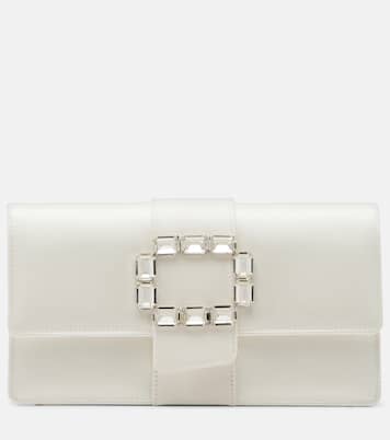 Maycapjou embellished satin clutch | Manolo Blahnik