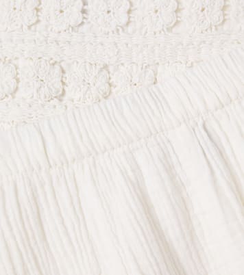 Nouki crochet cotton top and shorts | Bonton