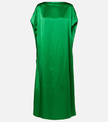 Silk satin midi dress | Dries Van Noten