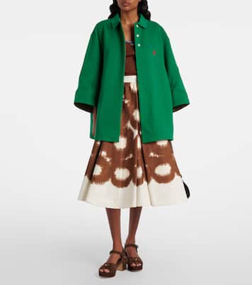 Suede platform sandals | Prada