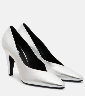 Pumps aus Metallic-Leder | Alaïa