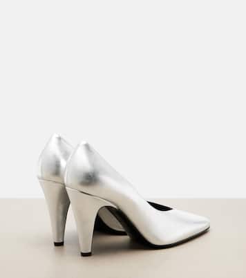 Pumps aus Metallic-Leder | Alaïa