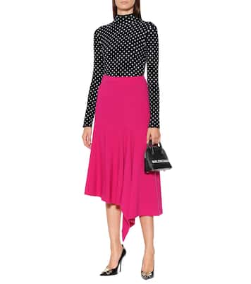 Gonna Godet in twill | Balenciaga