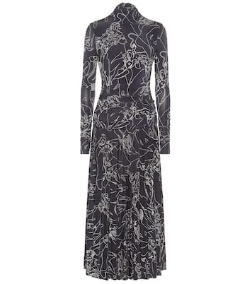 Printed stretch-jersey midi dress | Victoria Victoria Beckham