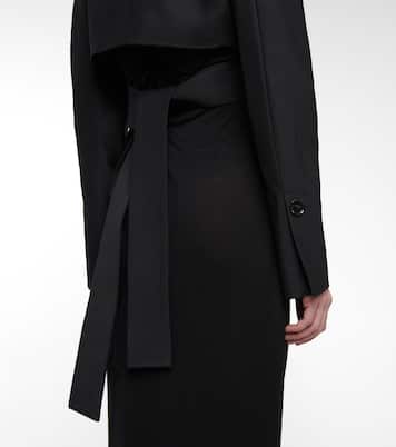 Cropped wool and silk-blend jacket | Proenza Schouler