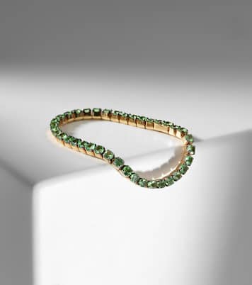Bague Thread en or 18 ct et grenats | Shay Jewelry