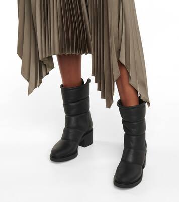 Botas de piel con forro de borrego | Gianvito Rossi