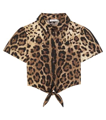 Bedruckte Bluse aus Baumwolle | Dolce&Gabbana Kids