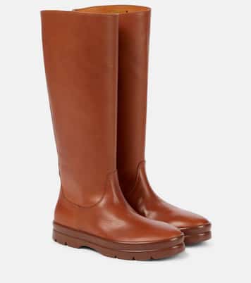 Botas altas Billie de piel | The Row