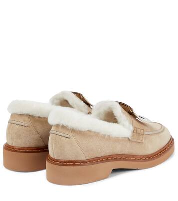 Loafers Viv' Rangers aus Leder mit Shearling | Roger Vivier