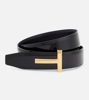 Ceinture Monogram en cuir verni | Tom Ford