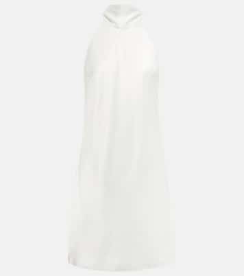 Miniabito da sposa in raso con fiocco | Galvan