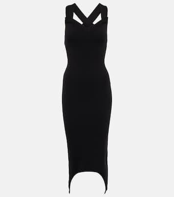 Curve wool-blend midi dress | Patou