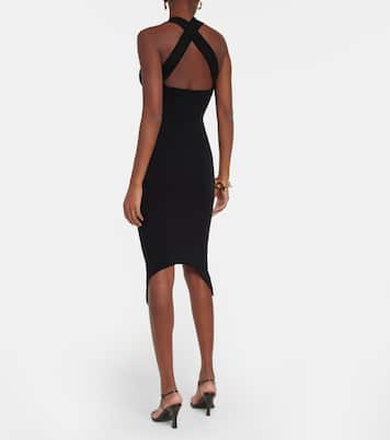 Curve wool-blend midi dress | Patou