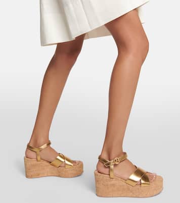 Sandali in pelle con zeppa | Gianvito Rossi