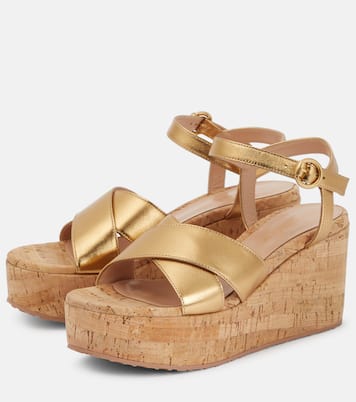 Sandali in pelle con zeppa | Gianvito Rossi