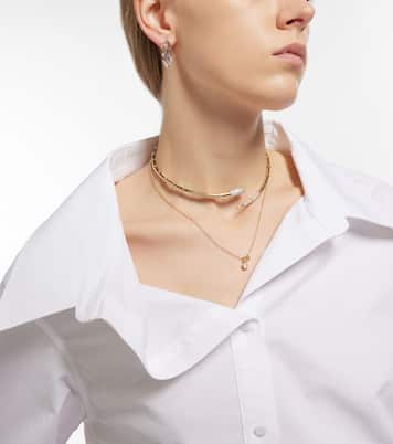 Collier Horn en or 14 ct et diamants | Rainbow K
