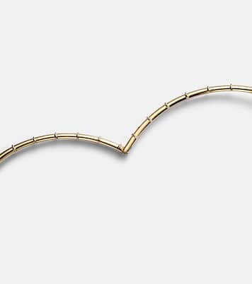 Collier Horn en or 14 ct et diamants | Rainbow K