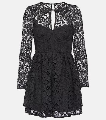 Cutout lace minidress | Self-Portrait