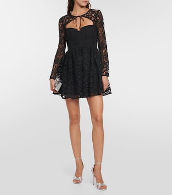 Cutout lace minidress | Self-Portrait