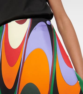Onde silk twill miniskirt | Pucci