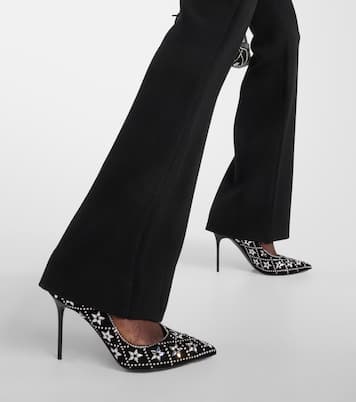 Pumps Ruby aus Veloursleder mit Kristallen | Balmain