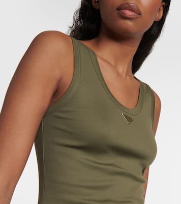 Top aus Baumwoll-Jersey | Prada