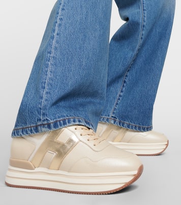 Sneakers Midi H222 in pelle con platform | Hogan