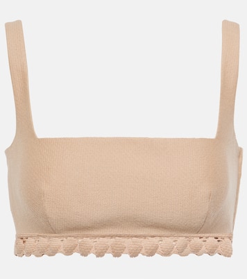 Top de algodón festoneado | Valentino