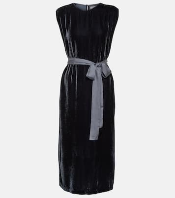 Vestido midi Kandace de terciopelo | Velvet