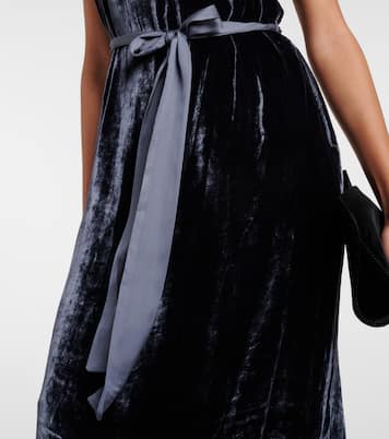 Vestido midi Kandace de terciopelo | Velvet