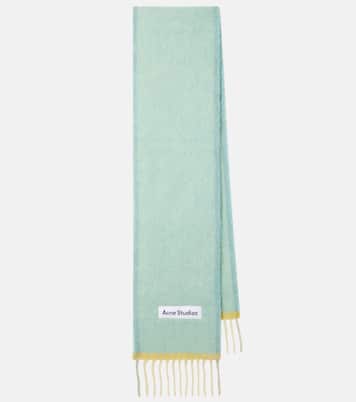 Bufanda de mezcla de lana con logo | Acne Studios