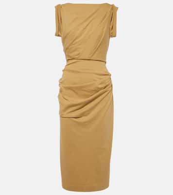 Abito midi in jersey di cotone | Dries Van Noten