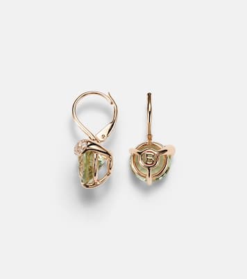 Boucles d'oreilles Peekaboo en or rose 18 ct, prasiolite et diamants | Bucherer Fine Jewellery