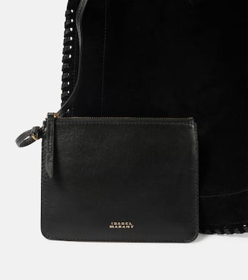 Borsa a spalla Oskan in suede e pelle | Isabel Marant