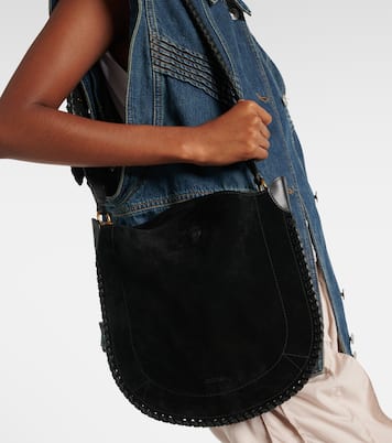 Borsa a spalla Oskan in suede e pelle | Isabel Marant